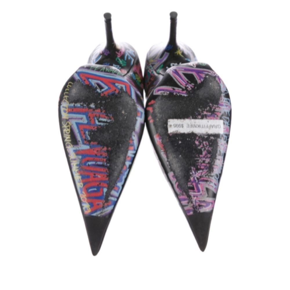 ✨Rare & Hard to find BALENCIAGA Graffiti Heels Pumps Shoes - Picture 5 of 6